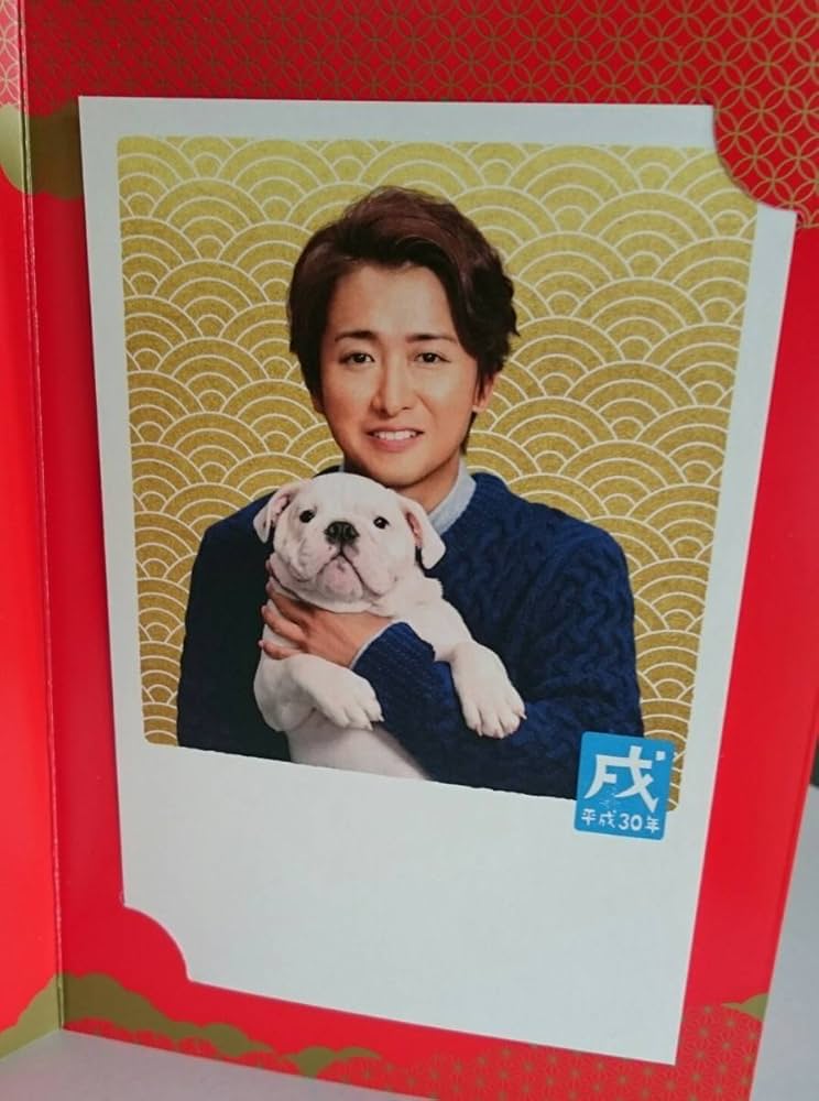 嵐大野智両面紙下敷きとお年玉 嵐大野智両面紙下敷きとお年玉 タレントグッズ